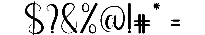 Party Stylish Font OTHER CHARS