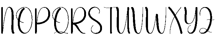 Party Stylish Font UPPERCASE