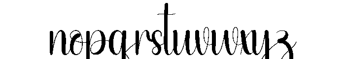 Party Stylish Font LOWERCASE