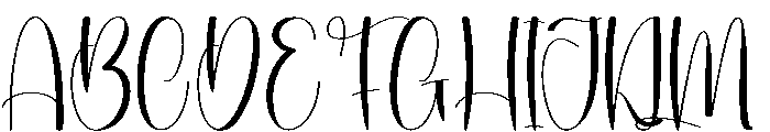 Party Wedding Font UPPERCASE