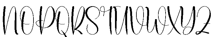 Party Wedding Font UPPERCASE