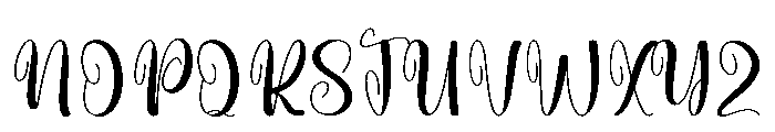 Party Wednesday Font UPPERCASE
