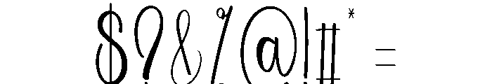 Partydate Font OTHER CHARS