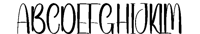Partydate Font UPPERCASE