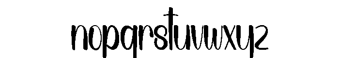 Partydate Font LOWERCASE