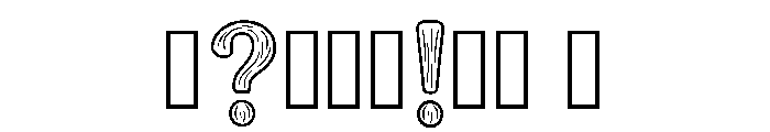 Parus Regular Font OTHER CHARS