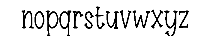 Passionflower Font LOWERCASE