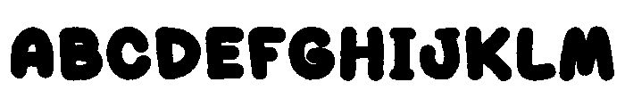 Pastel Cloud Blue Font UPPERCASE