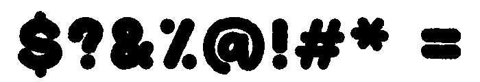 Pastel Cloud White Font OTHER CHARS