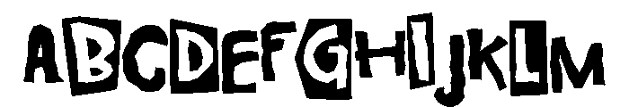 Pastel Cut Outs CF Font UPPERCASE