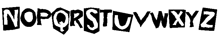 Pastel Cut Outs CF Font UPPERCASE