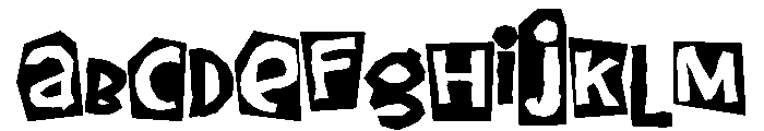 Pastel Cut Outs CF FONT