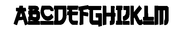 Pastel Nokizaru CF Font UPPERCASE