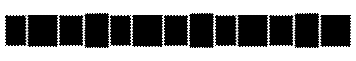 Pastel Postage CF Font UPPERCASE