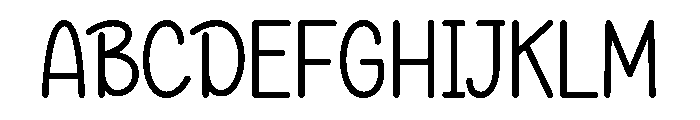 Patient Teacher Font UPPERCASE