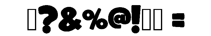 Patrick Bubble Regular Font OTHER CHARS