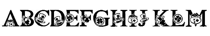 Patricks lucky Font UPPERCASE