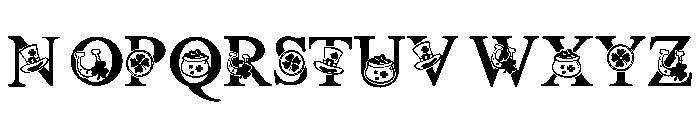 Patricks lucky Font UPPERCASE