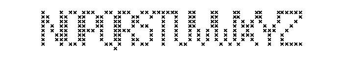 Patriotic Cross Stit Font LOWERCASE