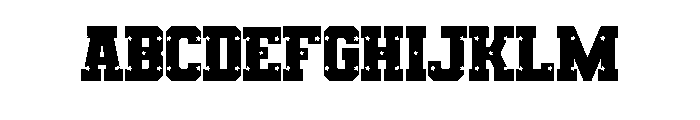 Patriotic line Set 3 Font UPPERCASE