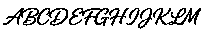 Pattas Signature Italic Font UPPERCASE