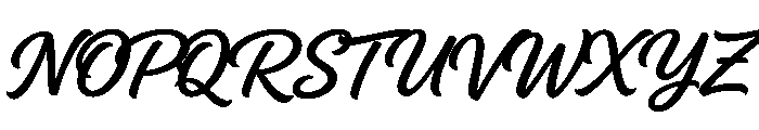 Pattas Signature Italic Font UPPERCASE