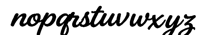 Pattas Signature Italic Font LOWERCASE