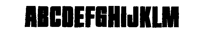 Pauelise Rough Font UPPERCASE