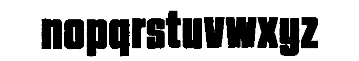 Pauelise Rough Font LOWERCASE