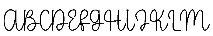 Pauline Script Font UPPERCASE