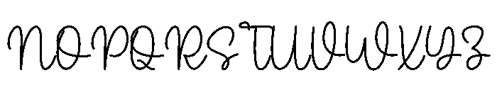 Pauline Script Font UPPERCASE