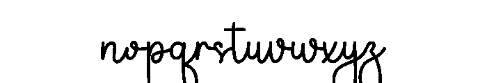 Pauline Script Font LOWERCASE