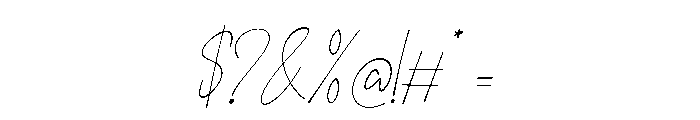 Pauline Signature Italic Font OTHER CHARS