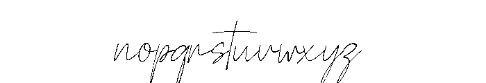 Pauline Signature Italic Font LOWERCASE
