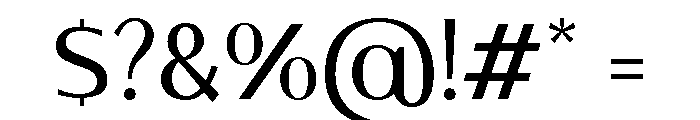 Pavesky Regular Font OTHER CHARS