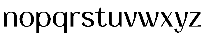 Pavesky Regular Font LOWERCASE