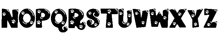 Paw Bubble Font UPPERCASE