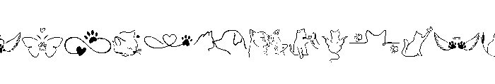Paw Love Line Set FONT