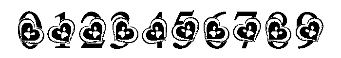 Paw Print Heart Font OTHER CHARS