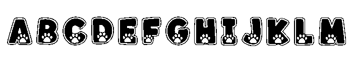 Paw Regular Font UPPERCASE