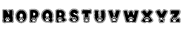 Paw Regular Font LOWERCASE