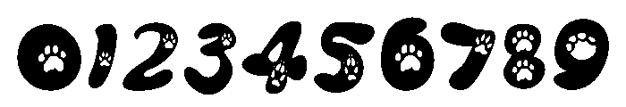 Paws animal Font OTHER CHARS