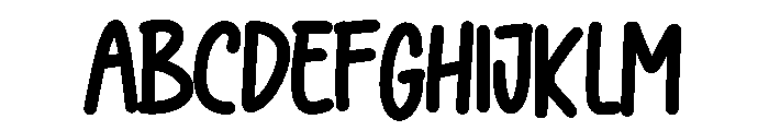Payung Hujan Font UPPERCASE