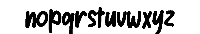 Payung Hujan Font LOWERCASE