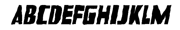 paperonias  Oblique Font UPPERCASE