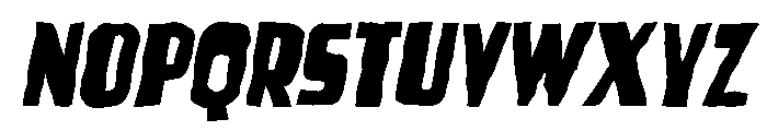 paperonias  Oblique Font UPPERCASE