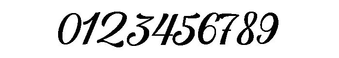 paredise Calligraphy Regular Font OTHER CHARS