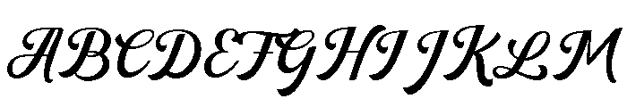 paredise Calligraphy Regular Font UPPERCASE
