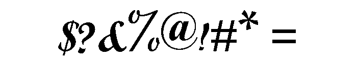 parediseCalligraphy-Regular Font OTHER CHARS