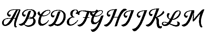 parediseCalligraphy-Regular Font UPPERCASE